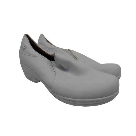 Nurse Mates Shoes - Nurse Mates Women's Slip-On Kate Slip-Resistant Work Shoes White Size 7.5M